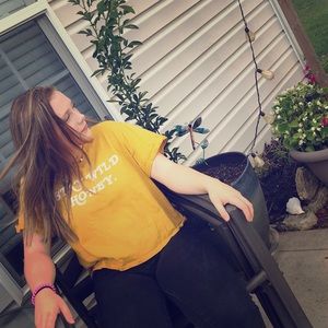 Dazzle up cropped tee